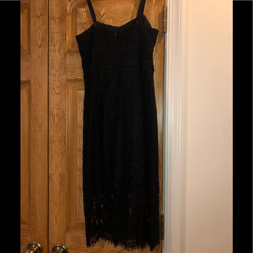Black midi dress